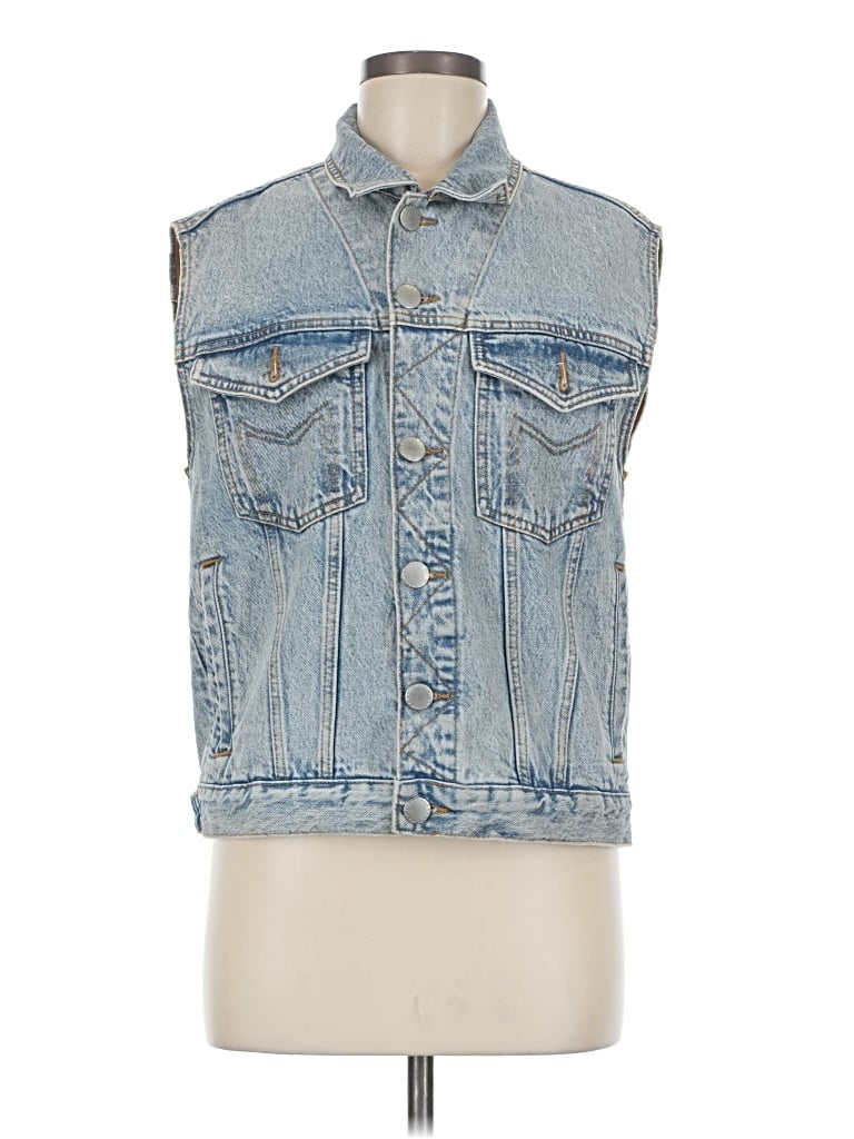 Pre-owned Maje Denim Vest In Blue
