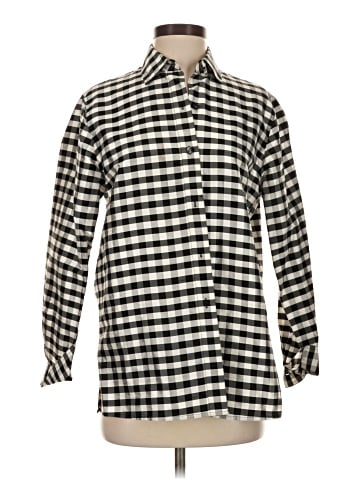 Clothes (real) Saks Fifth Avenue Long Sleeve Silk Top (view 1)