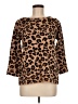 Tahari Animal Print Brown Pullover Sweater Size M - photo 1