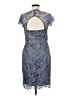 Decode 1.8 100% Polyester Paisley Gray Cocktail Dress Size 6 - photo 2
