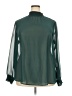 Torrid 100% Polyester Green Long Sleeve Blouse Size 2X Plus (2) - photo 1