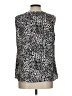 Christopher & Banks 100% Polyester Silver Sleeveless Blouse Size L - photo 2