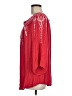 Terre Bleue 100% Rayon Red 3/4 Sleeve Blouse Size M - photo 5