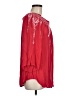 Terre Bleue 100% Rayon Red 3/4 Sleeve Blouse Size M - photo 4
