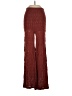 Flat White 100% Cotton Burgundy Brown Casual Pants Size XS - photo 1