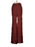 Flat White 100% Cotton Burgundy Brown Casual Pants Size XS - photo 2