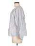 Drew Stripes Silver 3/4 Sleeve Blouse Size M - photo 5