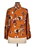 Blush 100% Polyester Floral Orange Long Sleeve Blouse Size XL - photo 2
