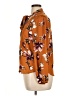 Blush 100% Polyester Floral Orange Long Sleeve Blouse Size XL - photo 5