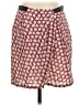 J.Crew 100% Silk Houndstooth Burgundy Silk Skirt Size 2 - photo 1