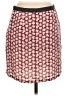 J.Crew 100% Silk Houndstooth Burgundy Silk Skirt Size 2 - photo 2
