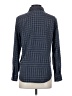 DKNY Houndstooth Blue Long Sleeve Button-Down Shirt Size 4 - photo 2