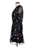 Sam Edelman 100% Nylon Print Black Cocktail Dress Size 2 - photo 5
