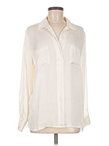 Repeat Cashmere Long Sleeve Blouse (view 1)