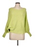 Pink Rose 100% Recycled Polyester Green Pullover Sweater Size L - photo 1