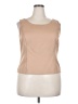 Sag Harbor 100% Polyester Tan Sleeveless Blouse Size 18 - photo 1