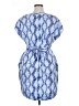 Liz Claiborne 100% Polyester Print Blue Casual Dress Size XL (petite) - photo 2