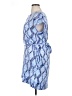 Liz Claiborne 100% Polyester Print Blue Casual Dress Size XL (petite) - photo 5