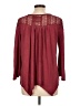 Cupio Burgundy Long Sleeve Blouse Size L - photo 2