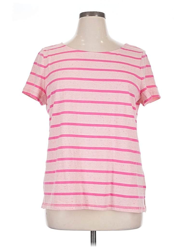 Pre-owned T By Talbots Short Sleeve T-shirt In Pink
