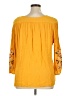 St. John's Bay Yellow 3/4 Sleeve Blouse Size XL - photo 2
