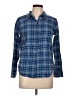 CW Classics 100% Cotton Plaid Blue Long Sleeve Button-Down Shirt Size L - photo 1