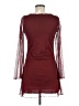 Unbranded 100% Polyester Solid Burgundy Cocktail Dress Size M - photo 2