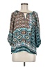 B.wear 100% Polyester Teal 3/4 Sleeve Blouse Size M - photo 1