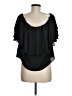 1.State 100% Polyester Black Short Sleeve Blouse Size M - photo 2