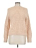 Future Collective 100% Nylon Solid Pink Tan Pullover Sweater Size M - photo 1