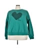Maeve 100% Polyester Hearts Teal Sweatshirt Size 3X - photo 1