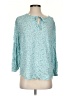 Caslon 100% Rayon Teal 3/4 Sleeve Blouse Size S - photo 1