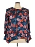 Unbranded Blue 3/4 Sleeve Blouse Size 4X - photo 1
