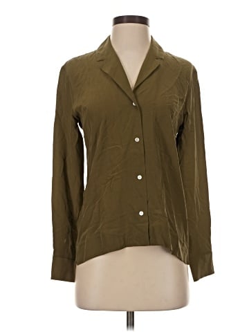 Everlane Long Sleeve Silk Top (view 1)
