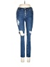 Free People Hearts Blue Jeans Size 27 waist - photo 1