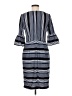 ECI 100% Polyester Stripes Blue Casual Dress Size 8 - photo 2
