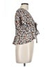 Shein 100% Polyester Orange Short Sleeve Blouse Size L - photo 4