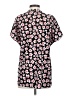 CAbi 100% Polyester Floral Black Short Sleeve Blouse Size S - photo 2