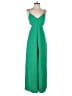 Topshop 100% Polyester Solid Green Jumpsuit Size 2 - photo 1