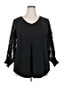 Adrianna Papell Black 3/4 Sleeve Blouse Size 2X - photo 1