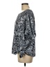 MICHAEL Michael Kors 100% Polyester Blue Gray Short Sleeve Blouse Size M - photo 5