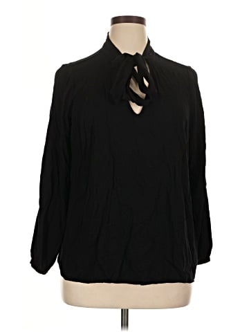Just Fab 3/4 Sleeve Blouse (view 1)