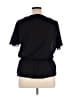 Blush 100% Polyester Black Short Sleeve Blouse Size 3X - photo 2