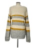Flamingo Color Block Yellow Pullover Sweater Size L - photo 2