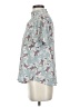 Sienna Sky Floral Blue Short Sleeve Blouse Size S - photo 5