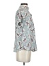 Sienna Sky Floral Blue Short Sleeve Blouse Size S - photo 4