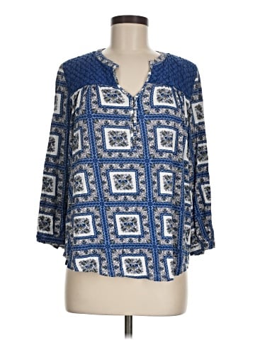 Porridge 3/4 Sleeve Blouse (view 1)
