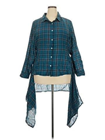 New Look Long Sleeve Button-Down Shirt (view 1)