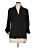 Timing 100% Polyester Black 3/4 Sleeve Blouse Size L - photo 1