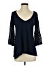 Status by Chenault Blue 3/4 Sleeve Top Size XS - photo 1